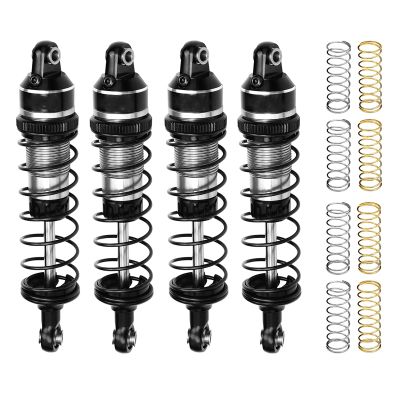 ZLiT Aluminum Alloy Shocks for Traxxas Mini Max Monster Truck 107154-1 Crawler Car (Silver)