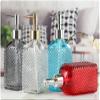 Clear Glass Soap and Lotion Dispenser with Stainless Steel Pump, 500 ml / 16.9 oz view 3