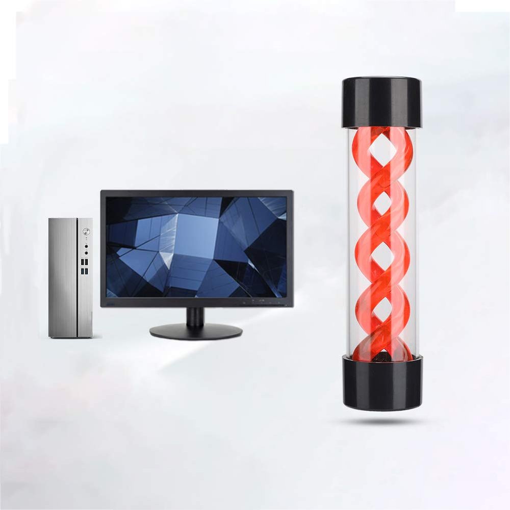 SPYMINNPOO 200 mm G1/4 PC Water Cooling Reservoir, Red