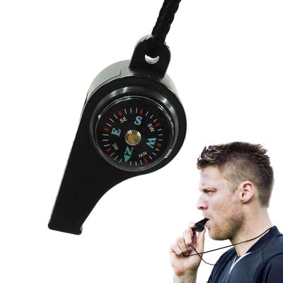 Safety Whistle for Camping, Loud Whistle with Thermometer