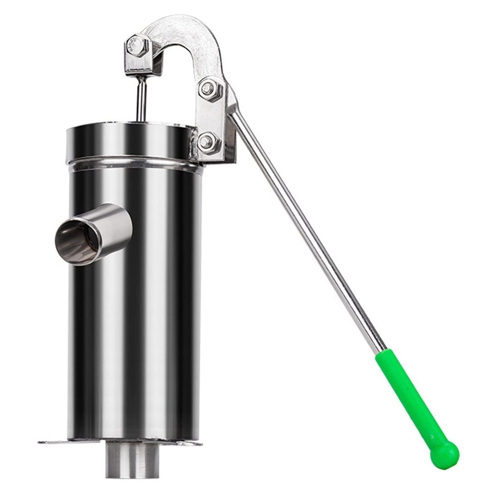 Stainless Steel Manual Hand Well Pump with 1 PU Bowl