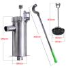 Stainless Steel Manual Hand Well Pump with 1 PU Bowl view 3