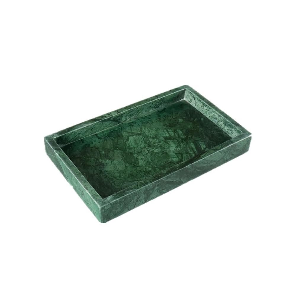 Zhaoj24-05 Green Marble Square Serving Tray