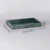 Zhaoj24-05 Green Marble Square Serving Tray view 2