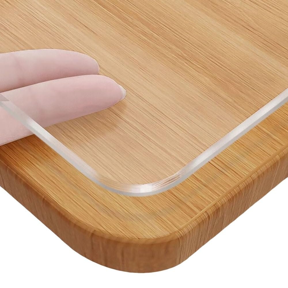Clear PVC Table Protector, Matte, 130 x 200 cm