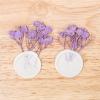 HAJHI Dried Flower Wax Seal Stickers, 30 pcs, Purple-A view 1