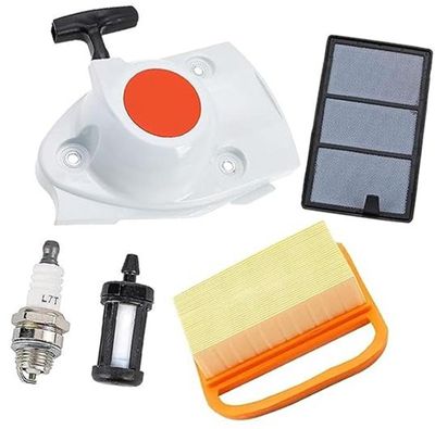 ZAPYVET Recoil Pull Starter Assembly with Spark Plug, Air Filter and Fuel Filter for STIHL TS410/TS420