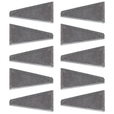 Carbon Steel Axe Handle Wedges, 10-Pack, Gray
