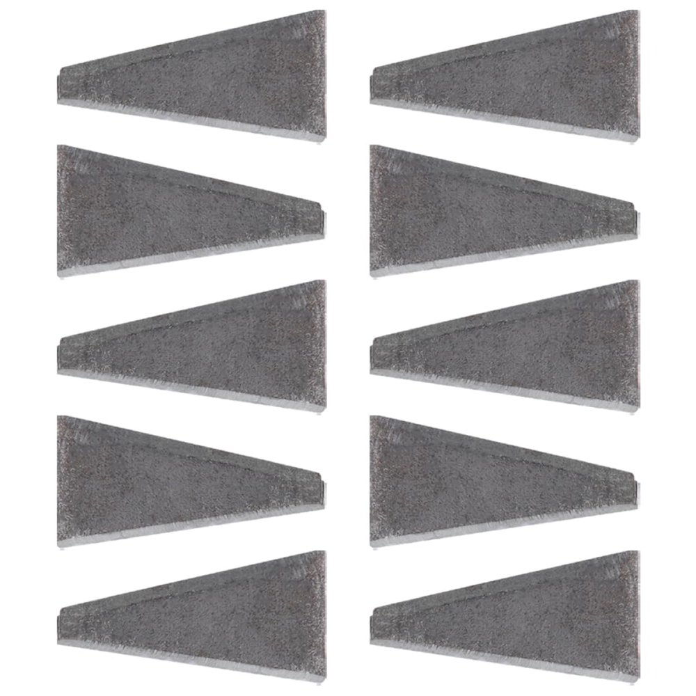 Carbon Steel Axe Handle Wedges, 10-Pack, Gray