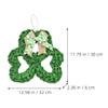 Cabilock St. Patrick’s Day Shamrock Hanging Wreath Decoration view 2
