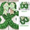 Cabilock St. Patrick’s Day Shamrock Hanging Wreath Decoration view 3