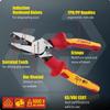 1000V Insulated Linesman's Pliers, 9-Inch Combination Pliers with Wire Crimper, Stripper & Cutter view 3