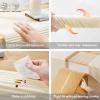Kids' Room Wall Panels, Self-Adhesive Padded Wall Cushion, 1 cm Thick, for Bedroom, Living Room, Garage, Balcony, Table Corners and Wall Protection (Brown, 20 cm x 2 m, 2 pcs) view 3