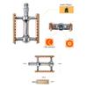 SHUNMIN Bike Pedals, MTB Vintage Sealed-Bearing Pedals, Ultralight 380 g/Pair, White view 4