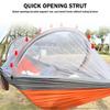 Portable Hammock with Mosquito Net, Pink, 260 x 140 cm view 4