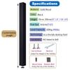 Personalizable Wooden Room Divider with Black Frame, Floor-to-Ceiling view 3