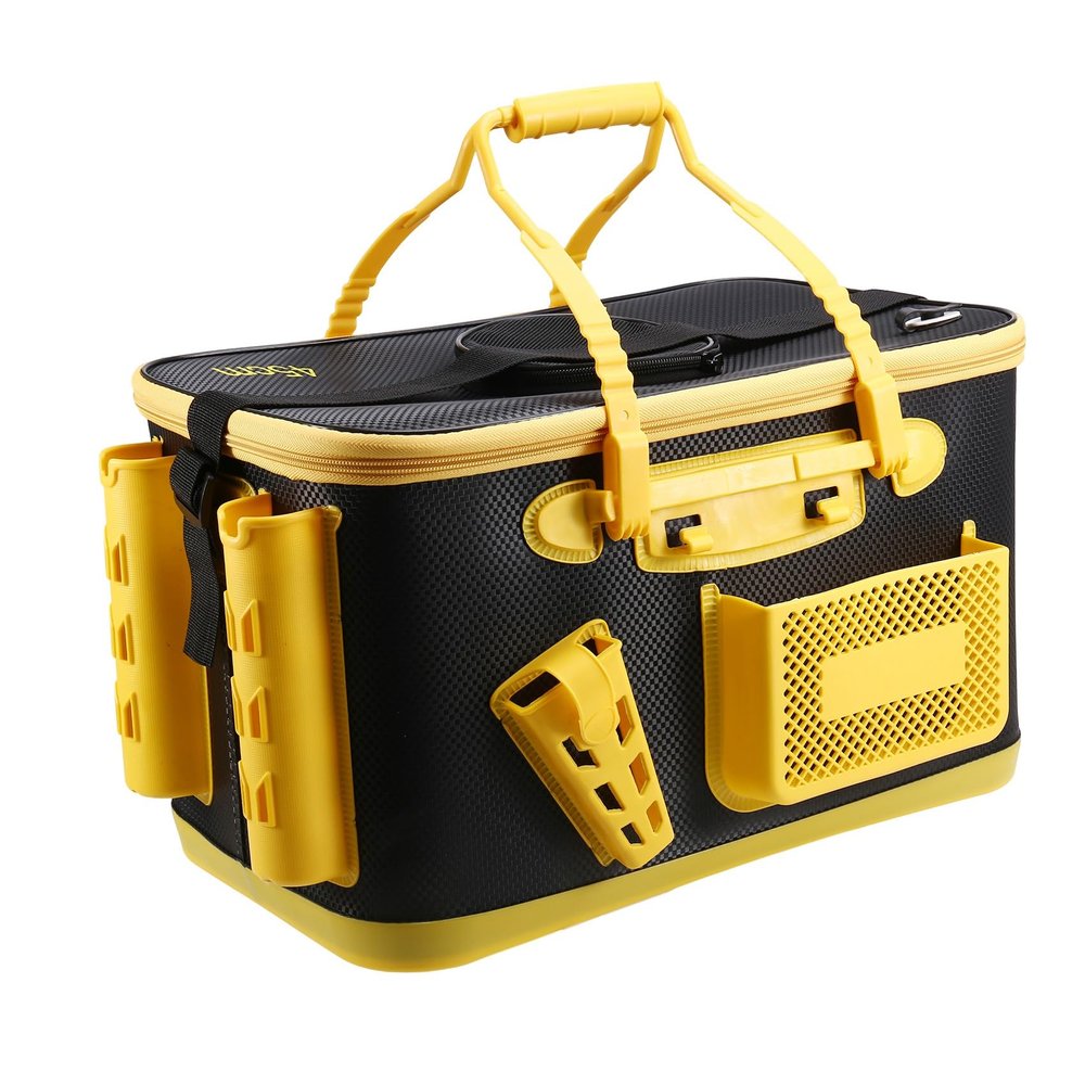 Begchy Multifunctional EVA Fishing Bucket, Bait Reel, Live Fish Storage, Waterproof Tackle Box