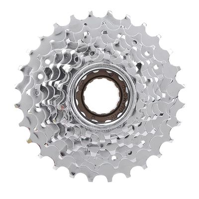 plplaaoo Bicycle Rear Wheel Mountain Bike Metal Parts Road Bike Wheel (8-Speed - Chrome-Plated)