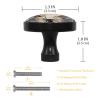 VAPOKF Crystal Glass Cabinet Knobs, Black Spider and Web, 4-Pack view 3