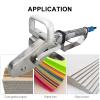 VNATWGOO Pneumatic Industrial Waste Remover, 18-Tooth Steel Claw, Metal Auxiliary Handle, for Cardboard Trimming, DoubleClaw view 2