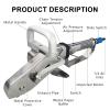 VNATWGOO Pneumatic Industrial Waste Remover, 18-Tooth Steel Claw, Metal Auxiliary Handle, for Cardboard Trimming, DoubleClaw view 3