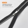 ZIPZSY #5 Titanium Y-Tooth Metal Zipper, Open-End, Auto-Lock, Dark Red, 60 cm view 4