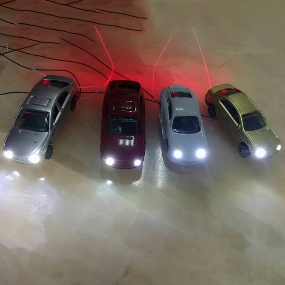 10-Piece LED Model Car Lighting Set for N Scale Layouts