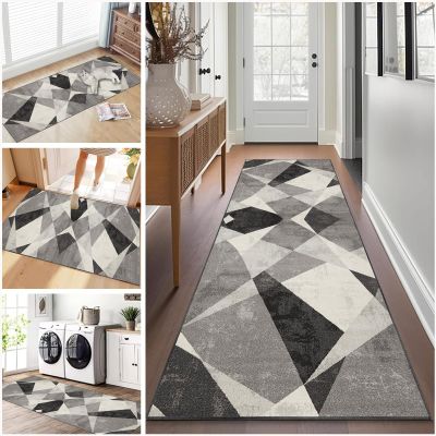 Long Hallway Runner Rug, Non-Slip, Washable, 120 x 250 cm