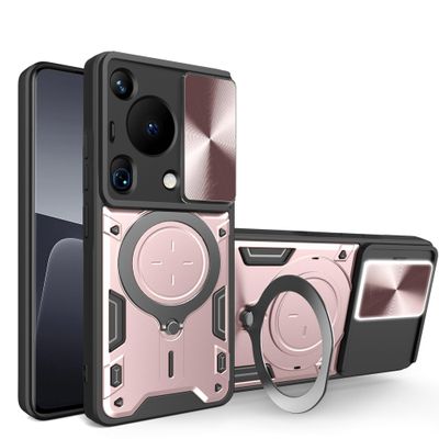 Lucyliy Phone Case for Huawei Pura 70 Ultra with Tempered Glass Screen Protector, Pink