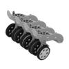 JUMPLAWN 2 Pairs Swivel Luggage Wheels with Ball Bearings view 1