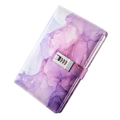 MTKSFDC Diary with Lock, 180 Pages, Violet