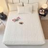 Daesar White Velvet Topper Fitted Sheet Set 200 x 220 cm with 2 Pillowcases view 1