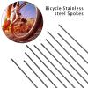 LuoShaiu Bicycle Spokes, 38-Piece, 14G, 264 mm, Steel Wire Replacement Set view 4