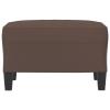 Xichuzi Footstool, Brown, 60 x 50 x 41 cm, Faux Leather view 3