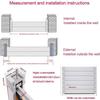 Aluminum Flood Barrier for Doors and Garage Doors, 190 × 80 cm view 3