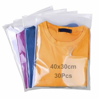 QISF 30-Pack 30 x 40 cm Large Reusable Zip Bags