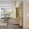 Junvstor 65–300 cm Room Divider Posts, Privacy Screen and Decorative Columns, Gold (10 pcs, 285 cm/112 in/9.35 ft) view 1