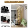 Junvstor 65–300 cm Room Divider Posts, Privacy Screen and Decorative Columns, Gold (10 pcs, 285 cm/112 in/9.35 ft) view 3