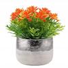 DomoDomo Decorative Concrete Flower Pot, 12 x 13 cm, Silver view 1