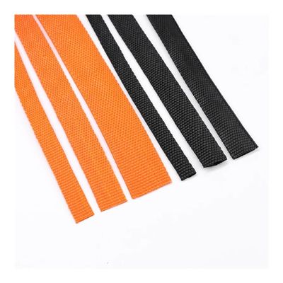 ERQIAO Braided PET Cable Sleeve, Heat-Shrink Tubing, 4–30 mm, Insulating, Flame-Retardant, PET, Automotive, Organizer, Wire-Wrap Protection, Black, 30 mm – 50 Meters