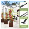 Metal Garden Arch for Climbing Plants, 120 x 240 x 40 cm view 4