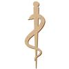 MDF Rod of Asclepius, 5–50 cm, Pack of 50, 14 cm High view 1