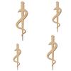MDF Rod of Asclepius, 5–50 cm, Pack of 50, 14 cm High view 2