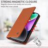 SLWYF Wallet Case for Xiaomi 14 Pro, Premium PU Leather Flip Cover with Magnetic Closure, Card Slots and Stand Function, Brown view 2