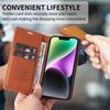 SLWYF Wallet Case for Xiaomi 14 Pro, Premium PU Leather Flip Cover with Magnetic Closure, Card Slots and Stand Function, Brown view 4