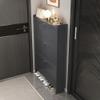Modern Freestanding Shoe Cabinet with 2 Flip Drawers, Hidden Door, 3 Tiers, 70 cm view 3