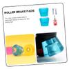 Vaguelly Double-Row Toe Stops for Roller Skates, Wear-Resistant PU with Steel Mounting, Includes Screwdriver view 3