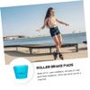 Vaguelly Double-Row Toe Stops for Roller Skates, Wear-Resistant PU with Steel Mounting, Includes Screwdriver view 4