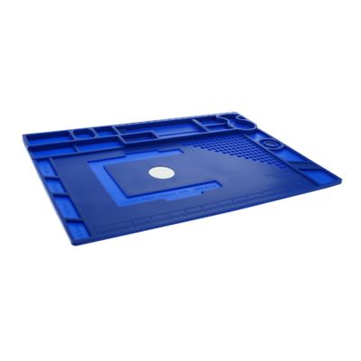 Non-Slip Work Mat for Repairs and Soldering, Blue