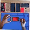 Non-Slip Work Mat for Repairs and Soldering, Blue view 2